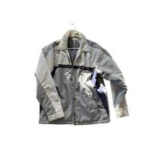 Vintage Quiksilver Winter Puffer Jacket Men's Large Gray / white RARE